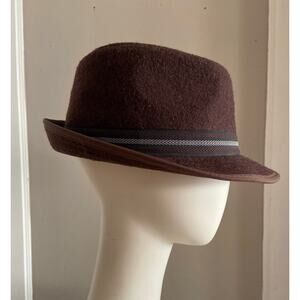 DPC DORFMAN PACIFIC Brown Wool Fedora Hat Mens sz Large